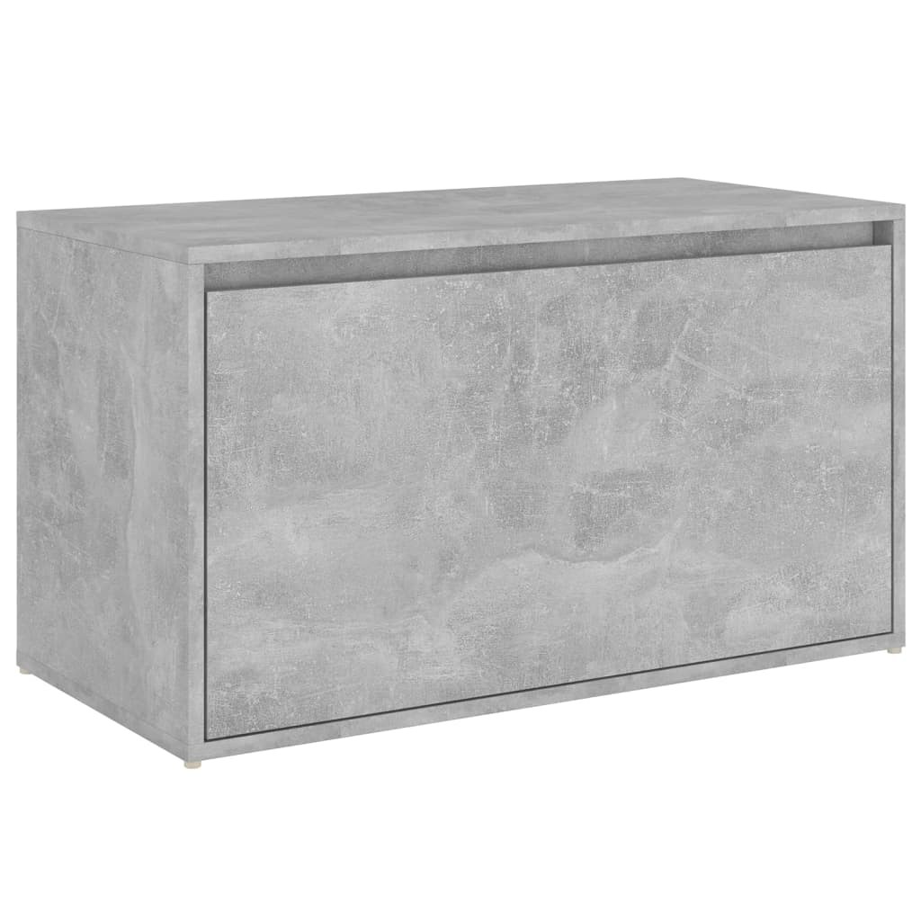Hall Bench Concrete Grey Engineered Wood Hallway Entryway Storage vidaXL