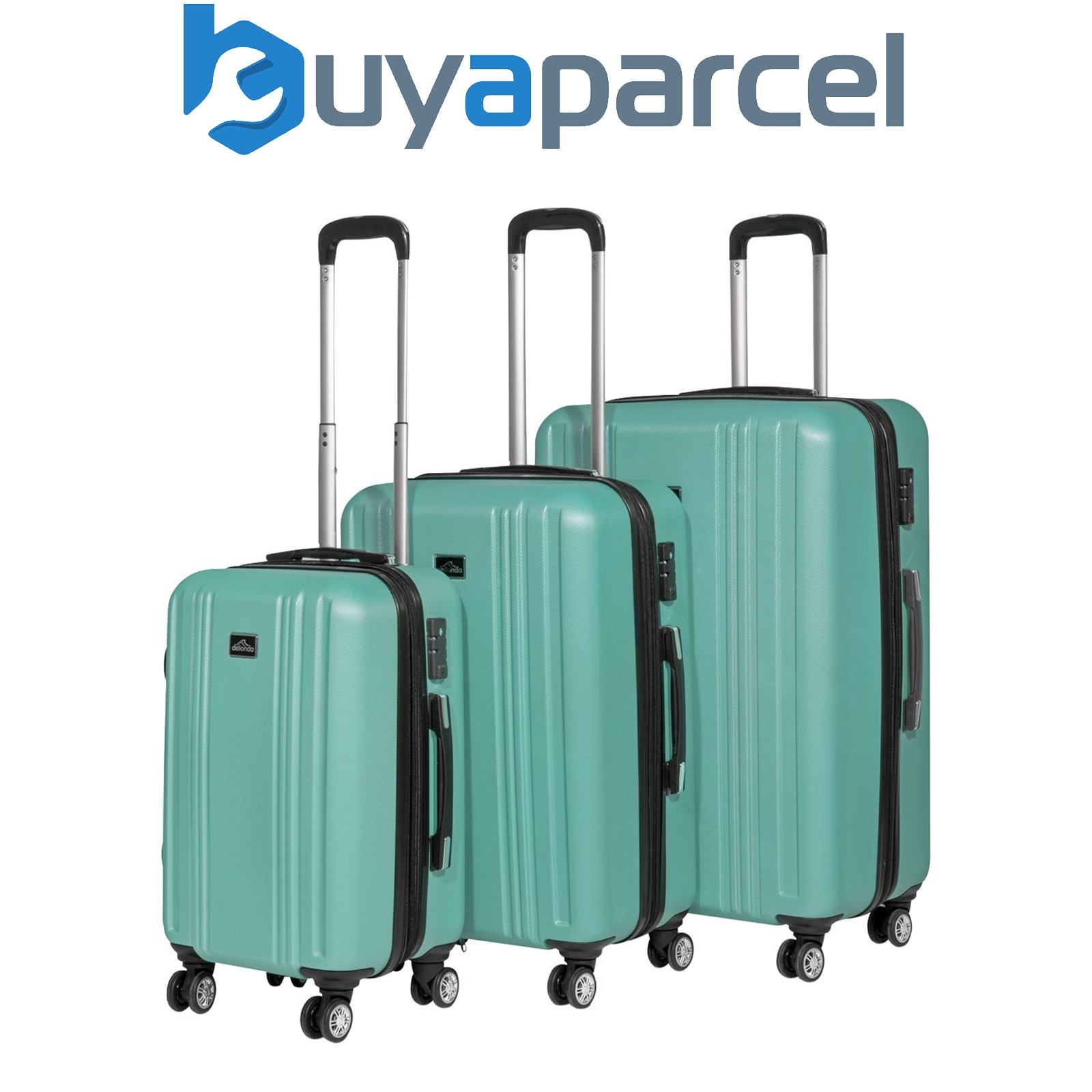 Sealey DL126 Dellonda Lightweight ABS Luggage Set with TSA Lock - Teal
