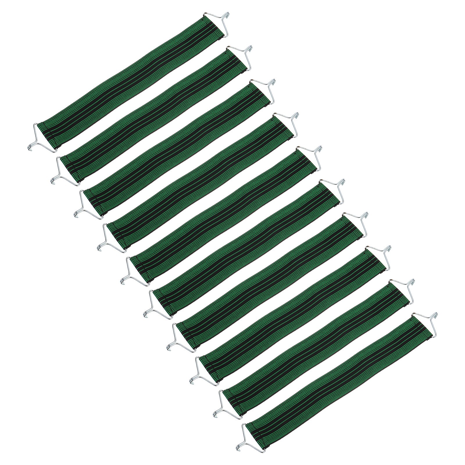 10Pcs Gravity Chair Belt Folding Recliner Elastic Reinforcement Strap ,Green