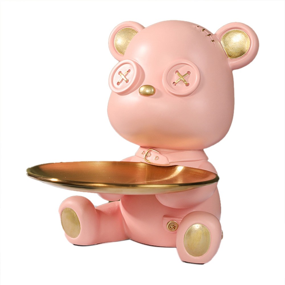Nordic Bear Tray Decoration Porch Key Storage Decoration Living Room 9467