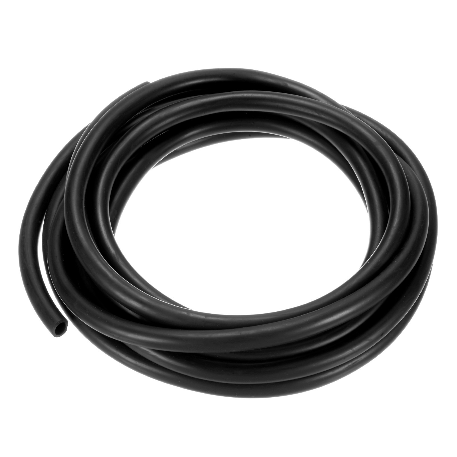 Lubricating Oil Hoses, 8mm ID 16.4FT Rubber Tubing for Garden [Black]