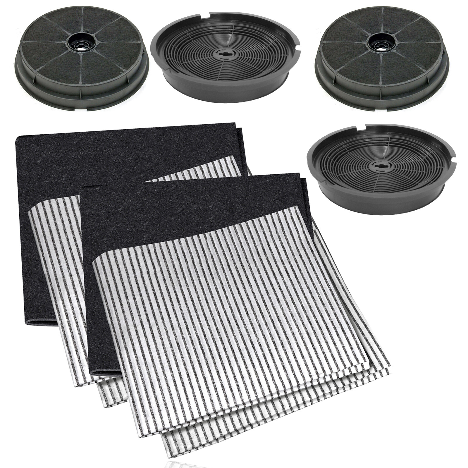 Cooker Hood Filter Kit for BELLING STOVES NEW WORLD Carbon + Grease 10 Piece Set