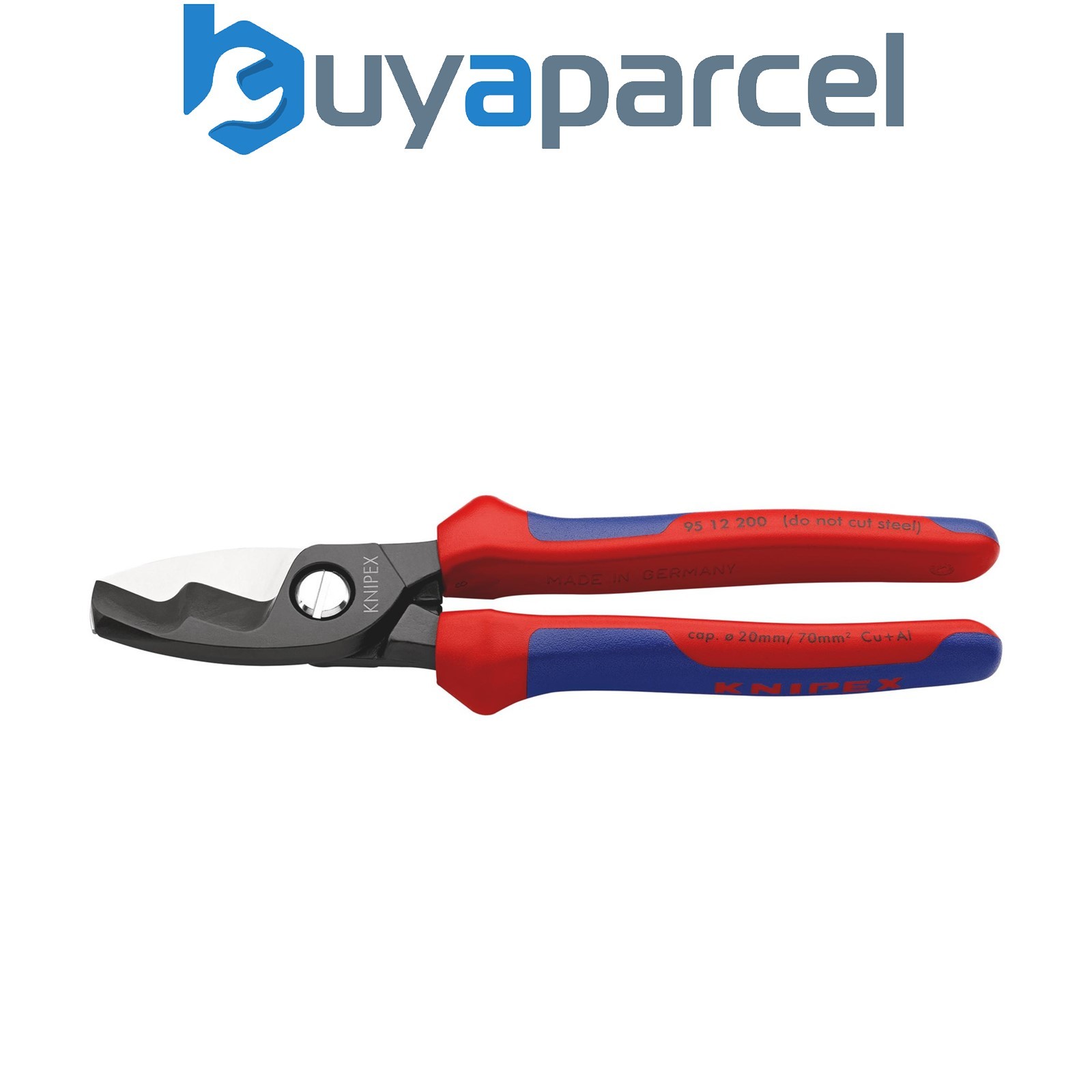 Draper 26113 KNIPEX 95 12 200 SB Cable Shears with Twin Cutting Edge, 200mm