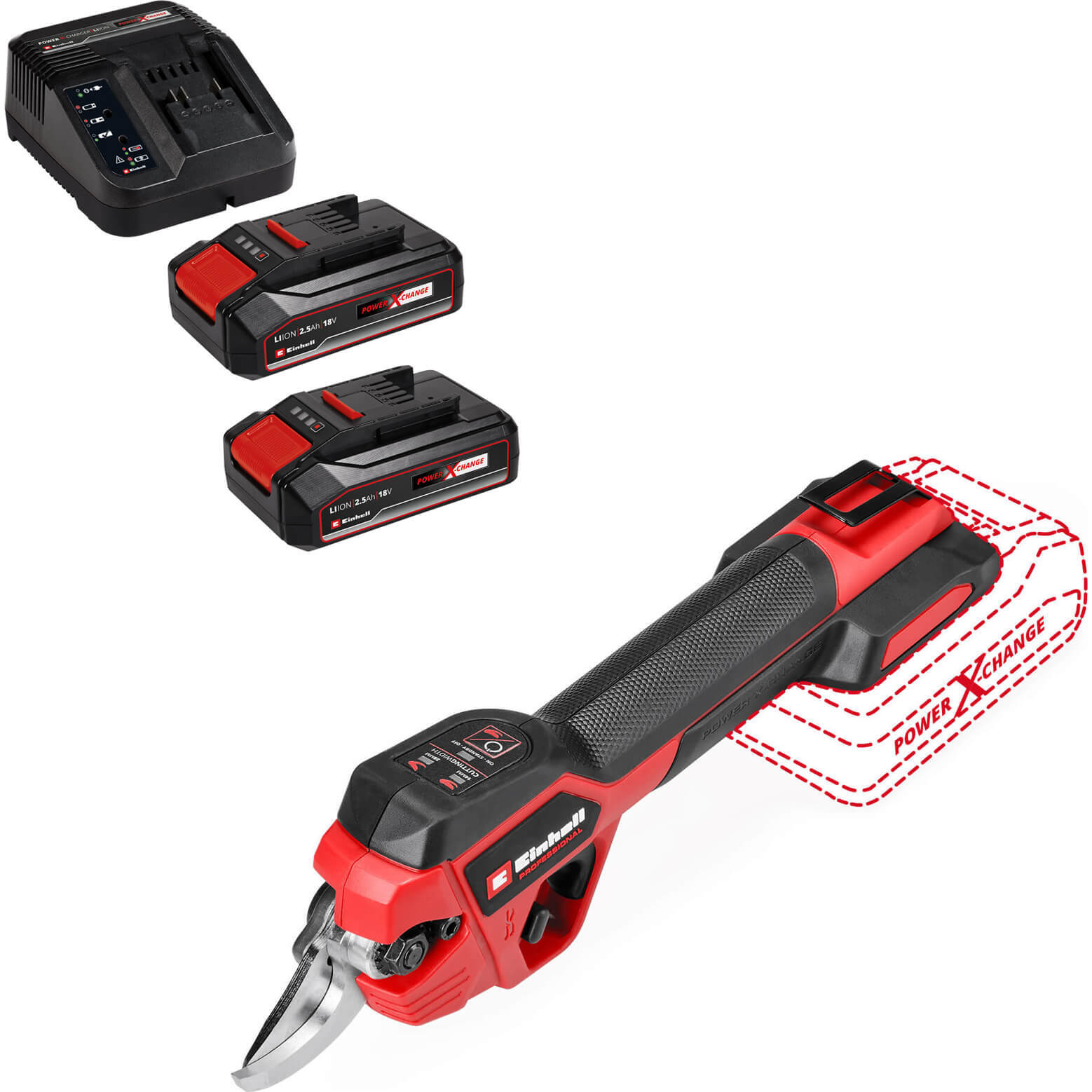 Einhell Professional GP-LS 18/28 Li BL 18v Cordless Brushless Pruning Shears 1 x