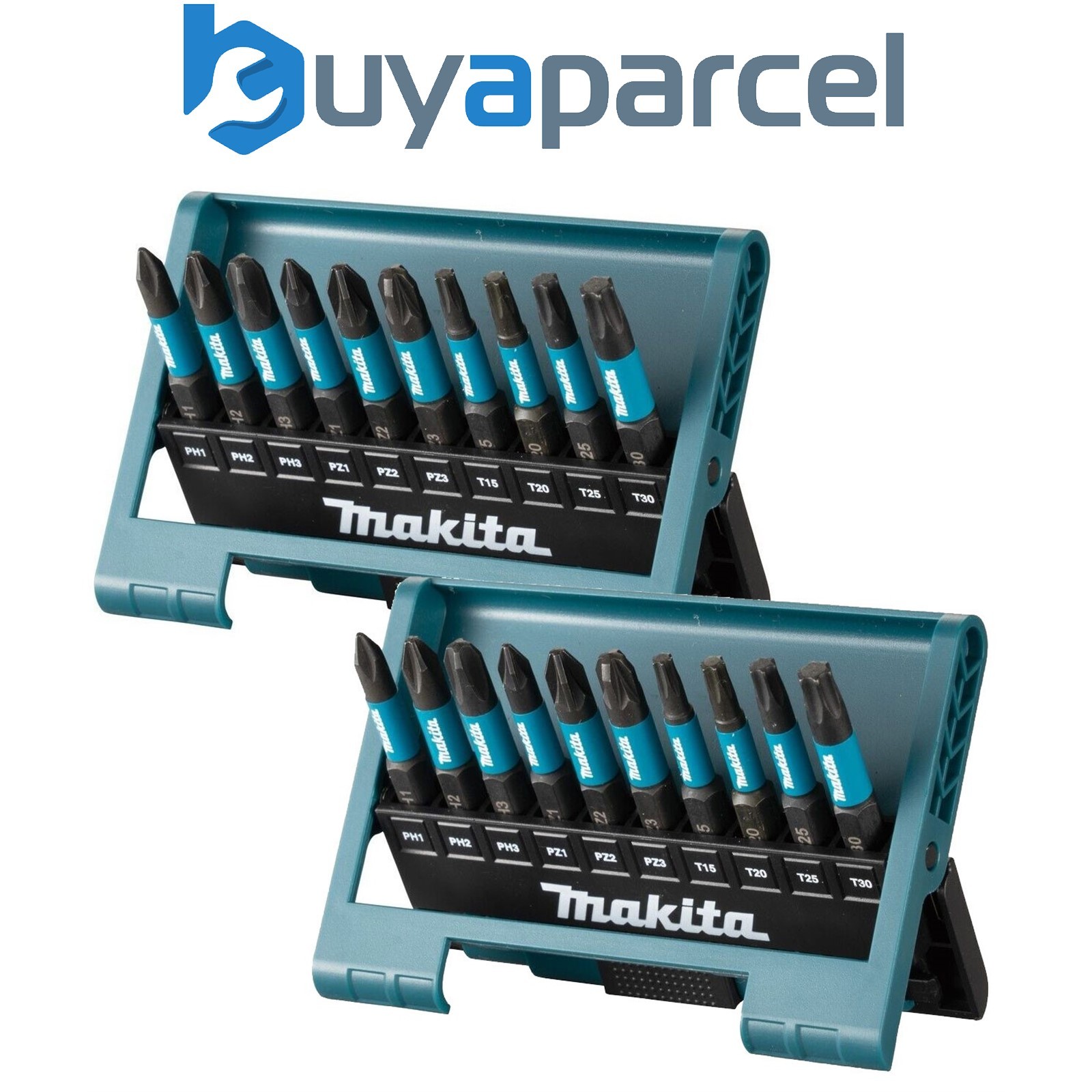 Makita 20 Piece Impact Black Impact Driver Impact Screwdriver Bit Set Pozi 50mm