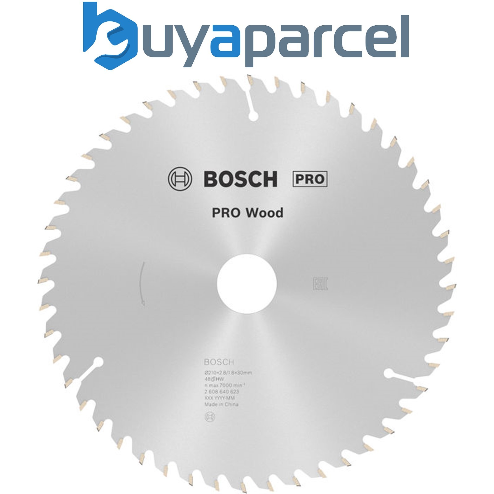 Bosch PRO Wood Circular Saw Blade 210 x 2.8 x 30 mm T48 2608640623