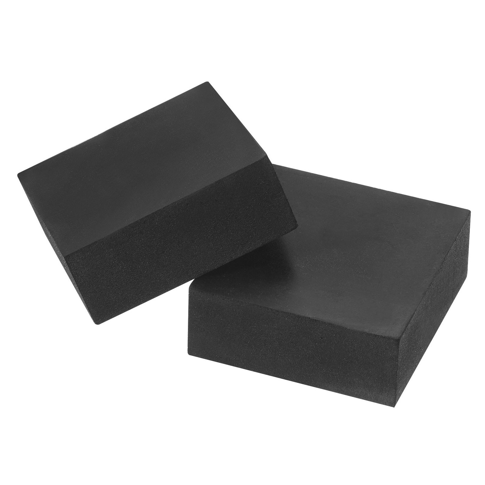 4pcs 4x4x1.6" Plant Flower Pot Feet Rubber Square Invisible Lift Riser, Black