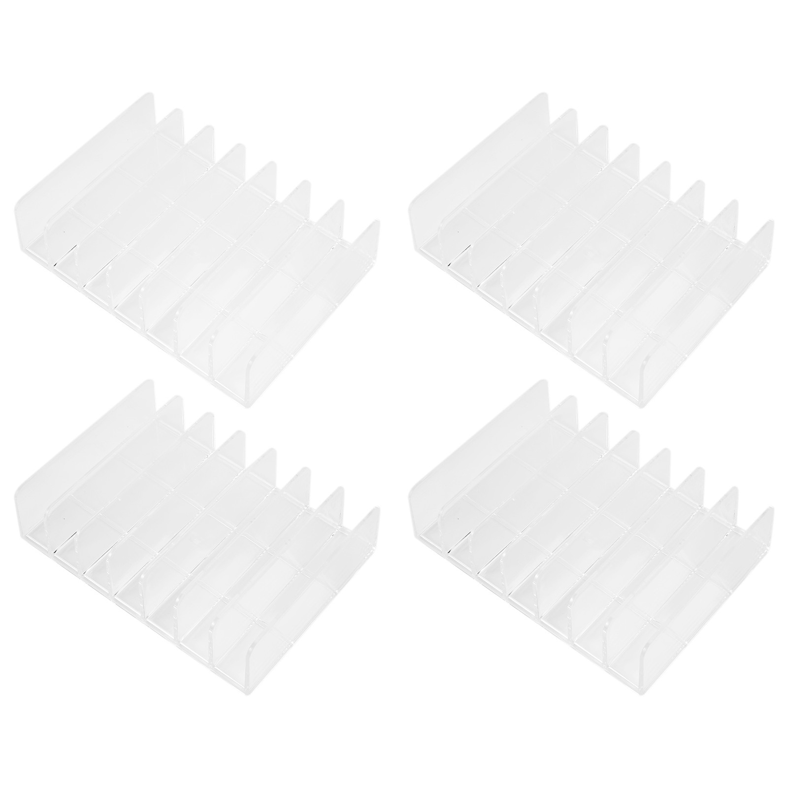 4 Pcs Clear Acrylic CD Holder with Tackable CD DVD Display Rack CD Storage6824