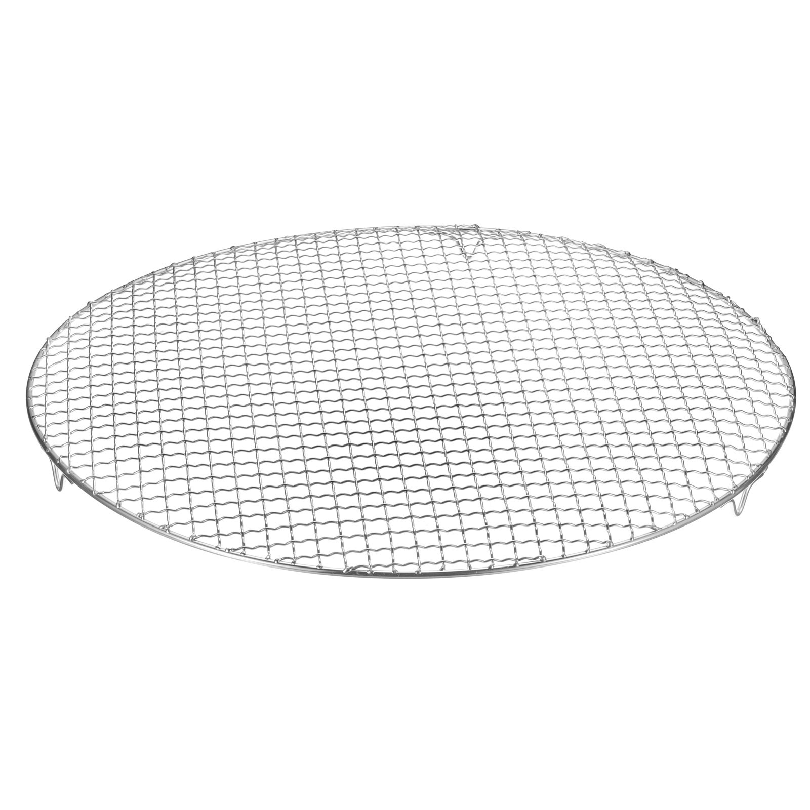 Round Cooking Rack 15" 201 Stainless Steel Barbecue Grill with 20mm Legs