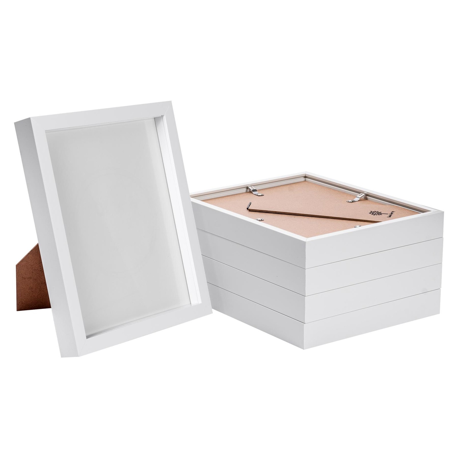 5x White 8" x 10" 3D Box Photo Frames Standing Hanging Craft Shadow Picture