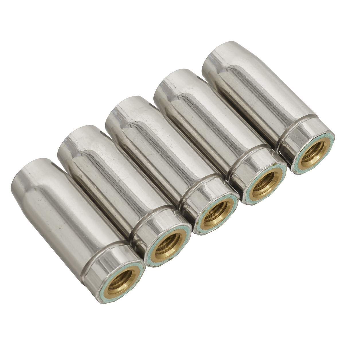 Sealey Conical Nozzle Compatible With MB14 Torches Silver - Pack of 5 Pcs MIG950