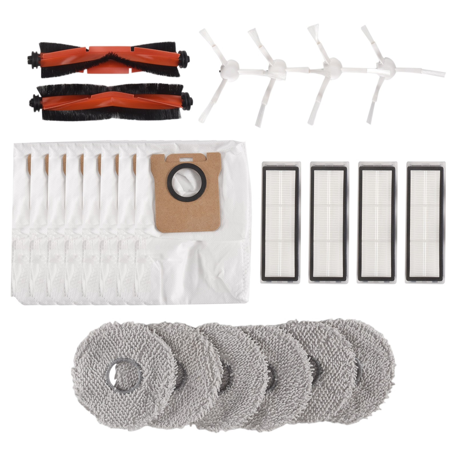 24PCS Replacement Parts for Robot Vacuum X20 + / X20 Plus Vacuum Main Side4535