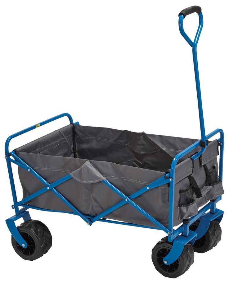 Foldable Garden Trolley / Festival Cart with Large Wheels, 80kg - 3217