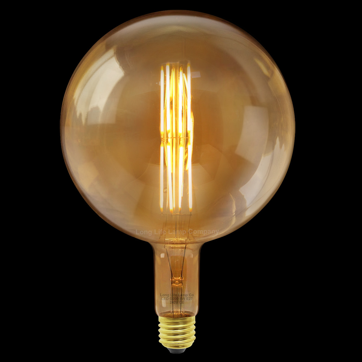 Retro Vintage Globe Cage Light Bulb G200 OVERSIZE LED Industrial Edison XL Lamp