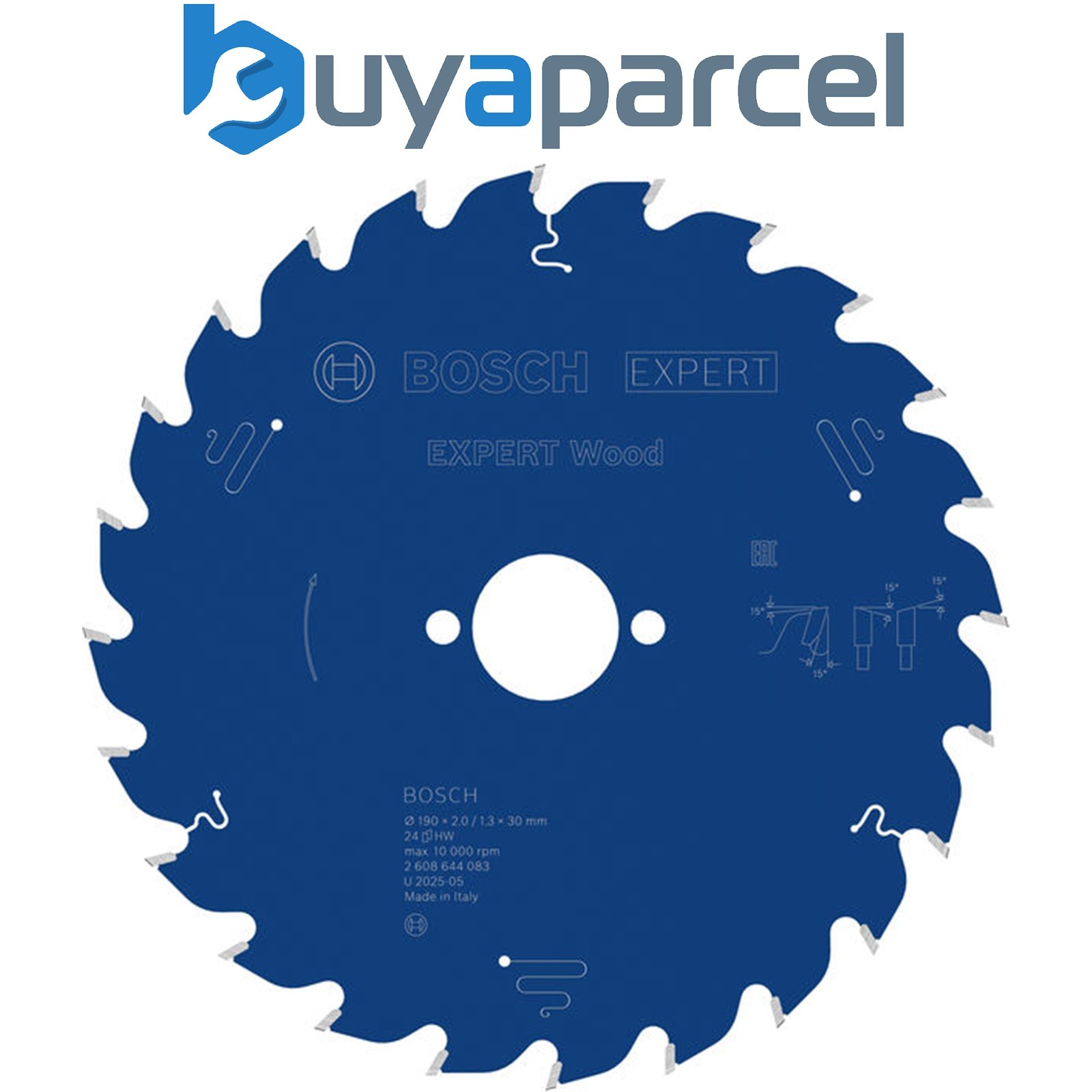 Bosch EXPERT Wood Circular Saw Blade 190 x 2/1.3 x 30 mm T24 2608644083