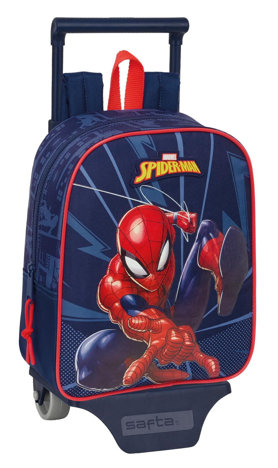 SPIDERMAN - Nursery Backpack with Safta Trolley, Ideal for Children of Different