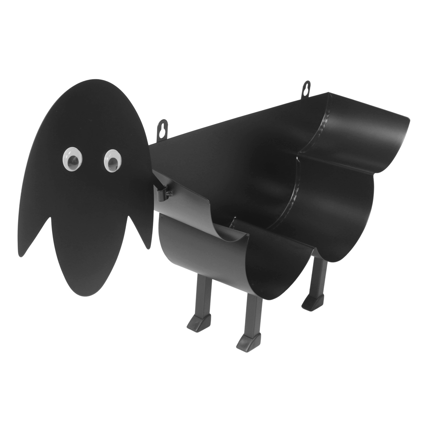Novelty Black Sheep Toilet Roll Holder Bathroom Ornament Standing Metal 2606