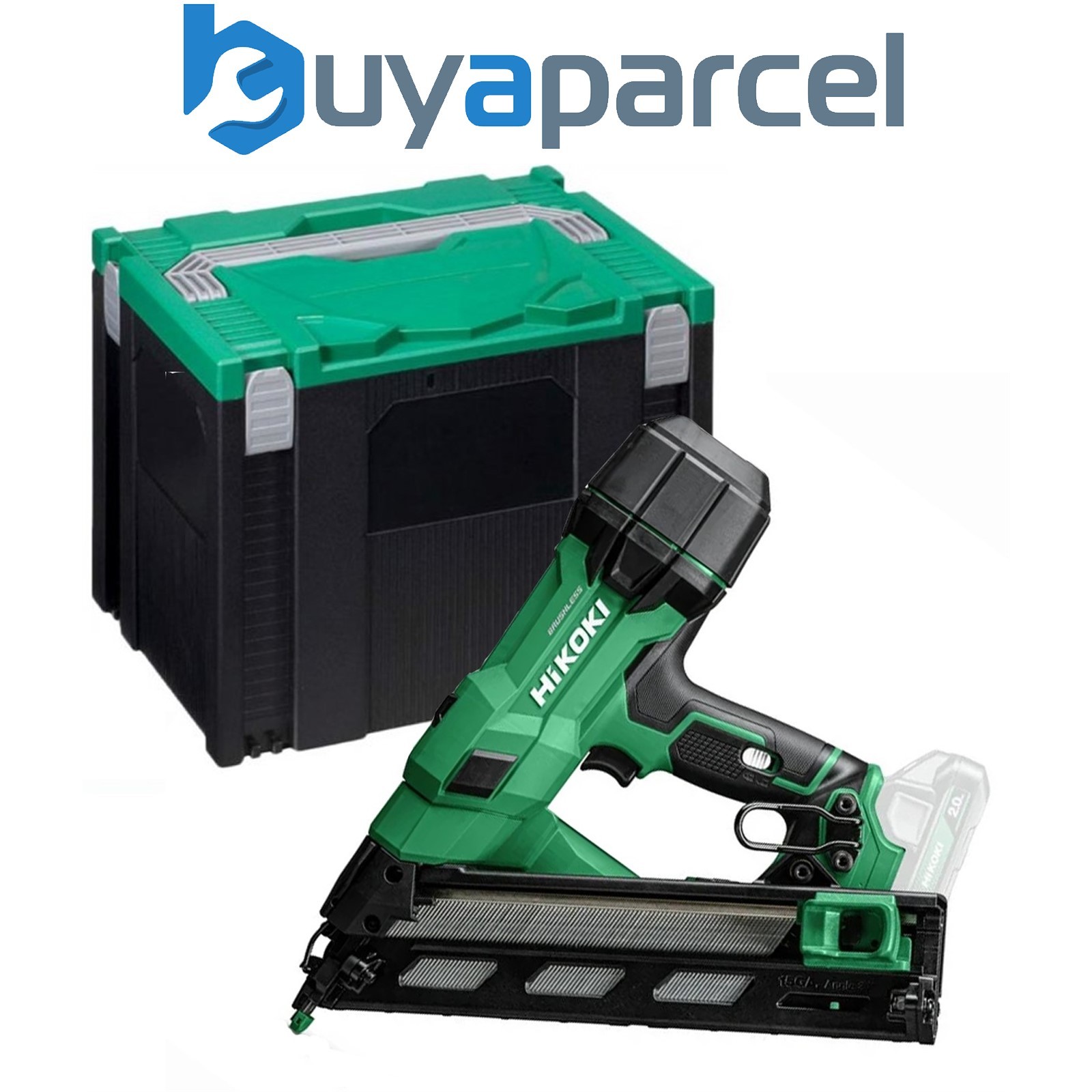 HiKOKI NT1865DAAW9Z 15Ga Brushless Angled Finishing Nailer 18V Cased Bare Unit