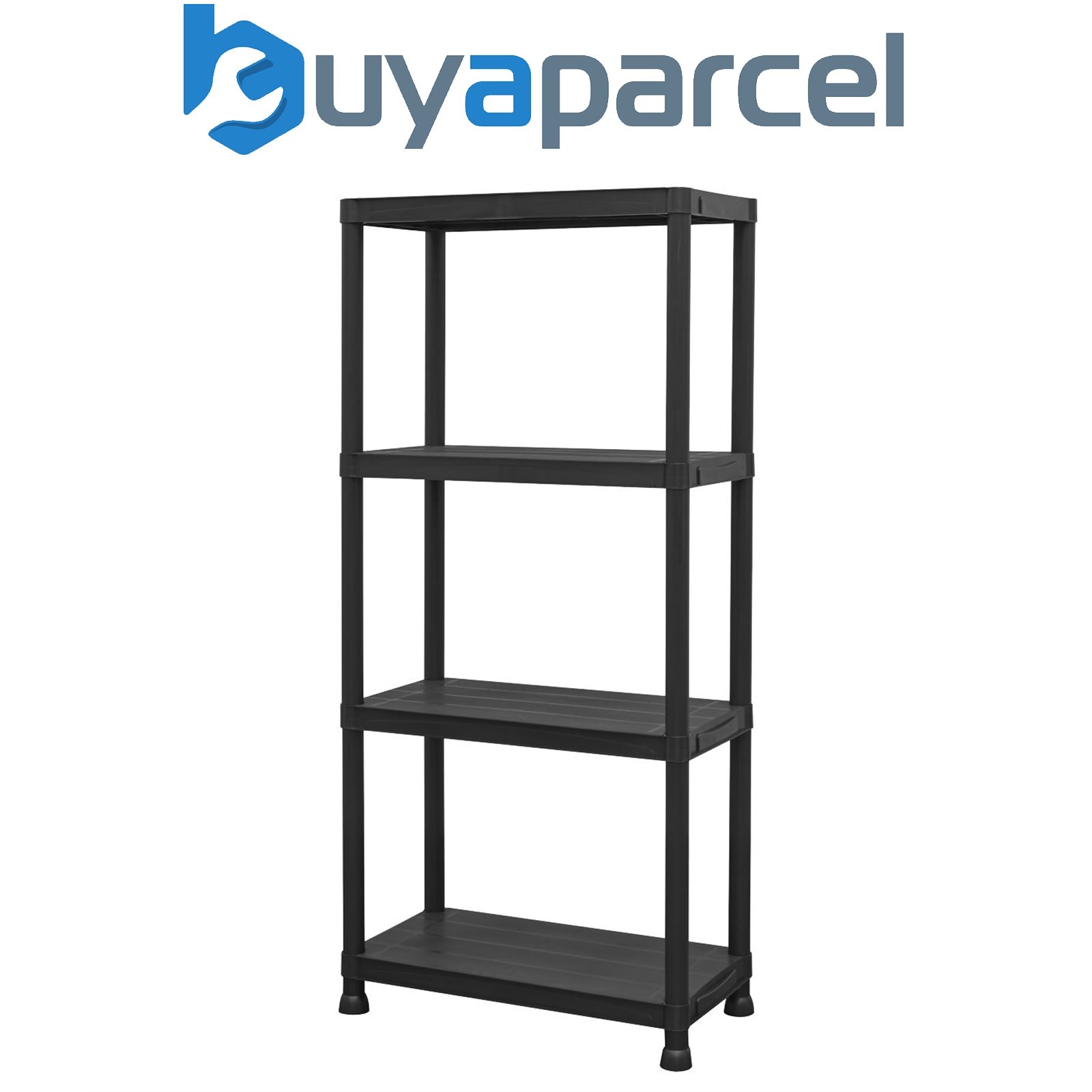 Sealey APPR4 Plastic Racking Unit with 4 Shelves 25kg Capacity Per Level