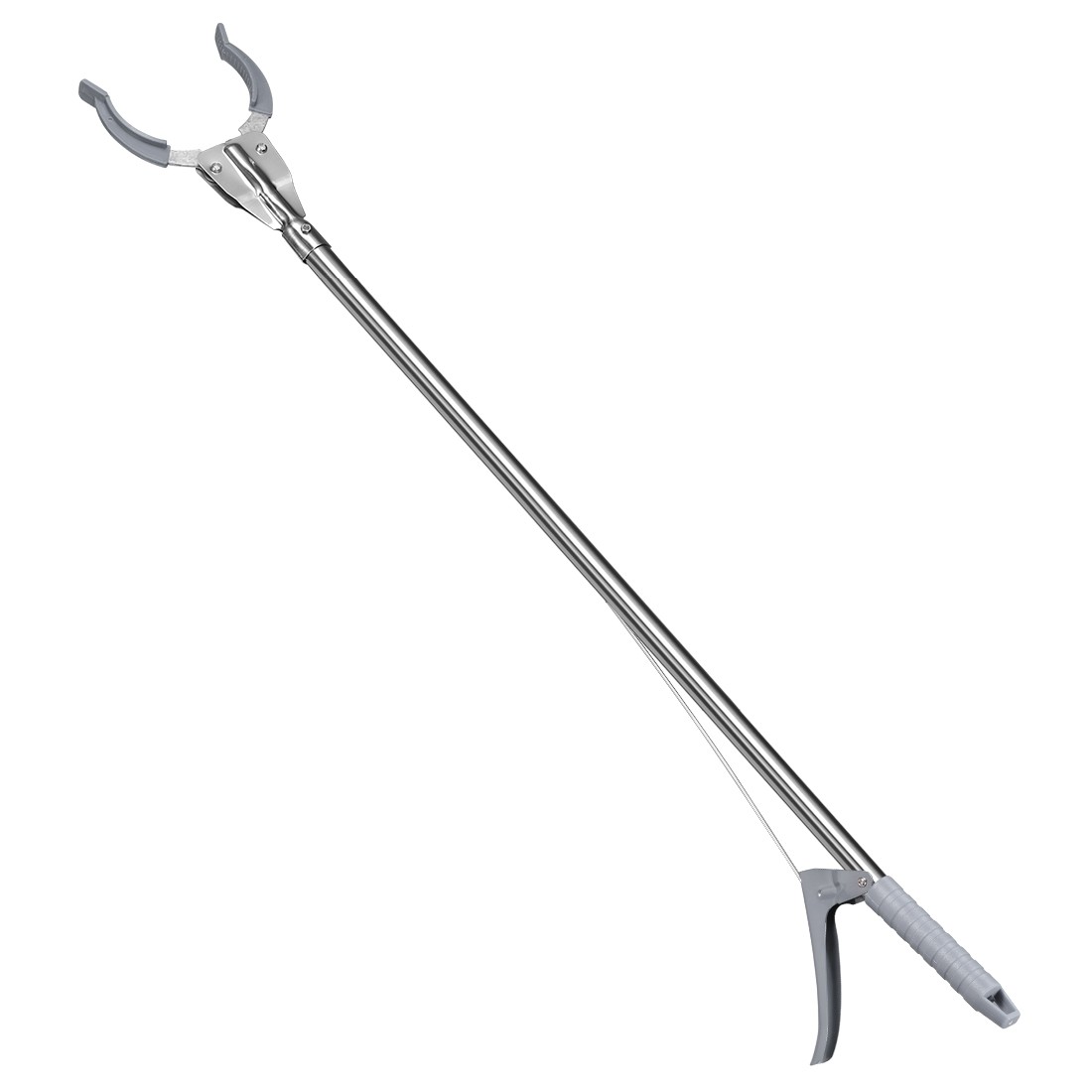 59inch Grabber Gripper Tool Claw Garbage Picker Stainless Steel Gray