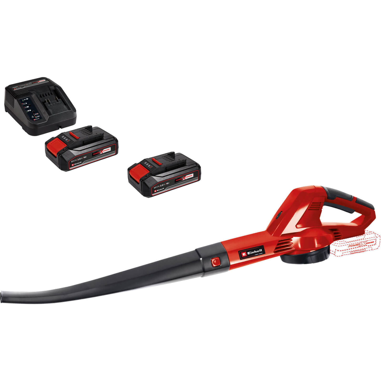 Einhell GE-CL 18 Li E 18v Cordless Leaf Blower 2 x 2.5ah Li-ion