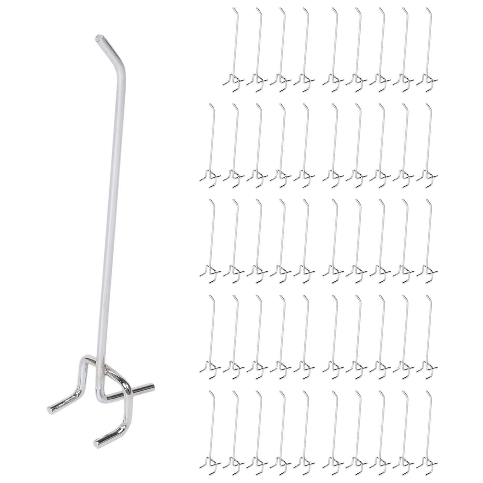 50 Pcs 6-Inch Pegboard Hooks Metal Shelving Hooks and Organizer Assortment8060