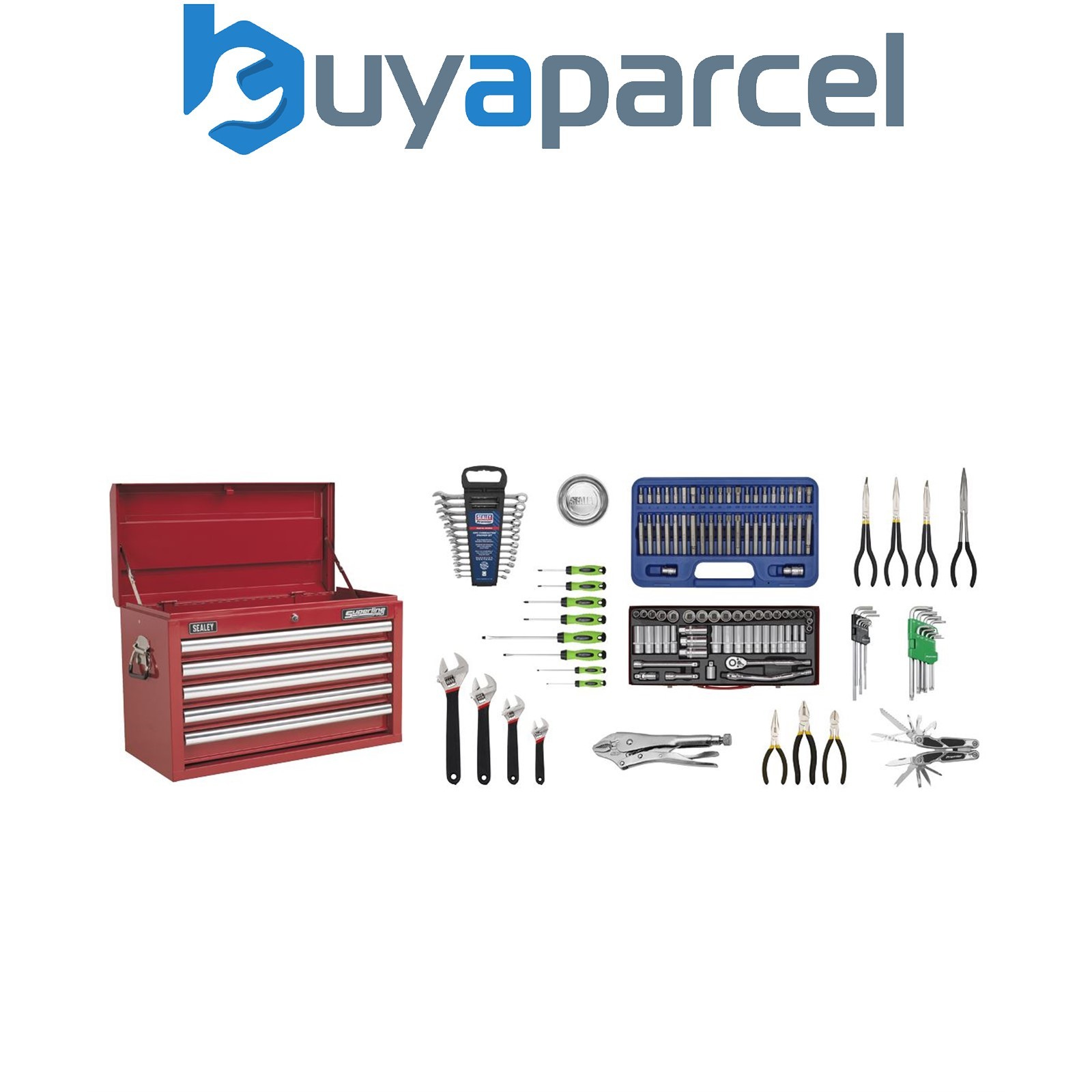 Sealey AP33059COMBO Superline PRO&reg; Topchest 5 Drawer with 139pc Tool Kit - R