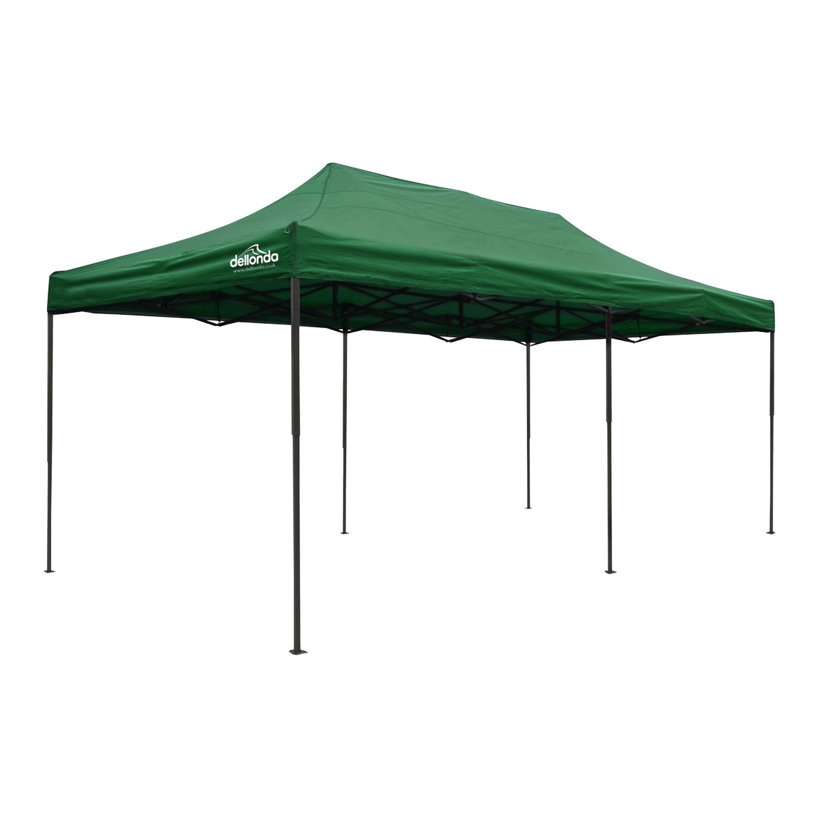 Dellonda Premium 3x6m Pop-Up Gazebo Fabric Dark Green Canopy - DG140
