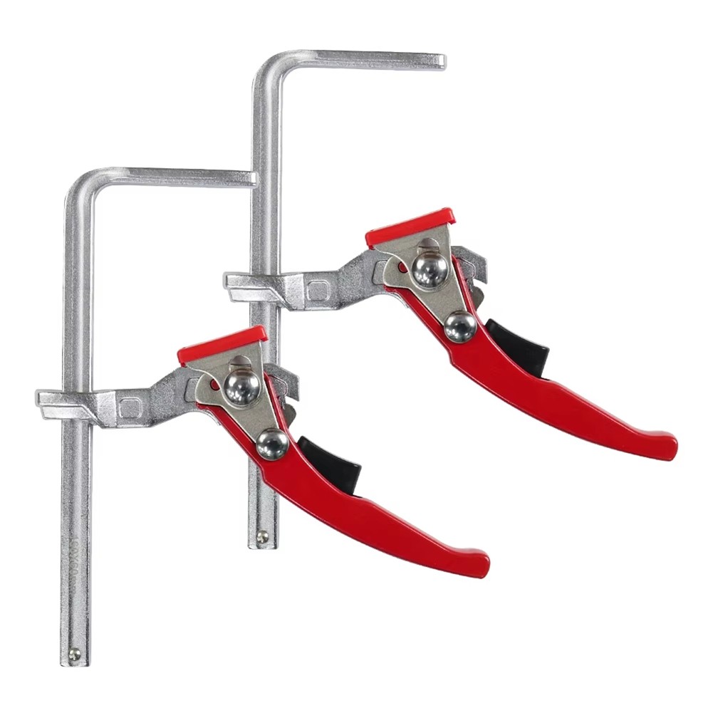 2pcs Ratcheting Table Clamp, Ratchet Track Saw Guide Rail Clamp for Table4921