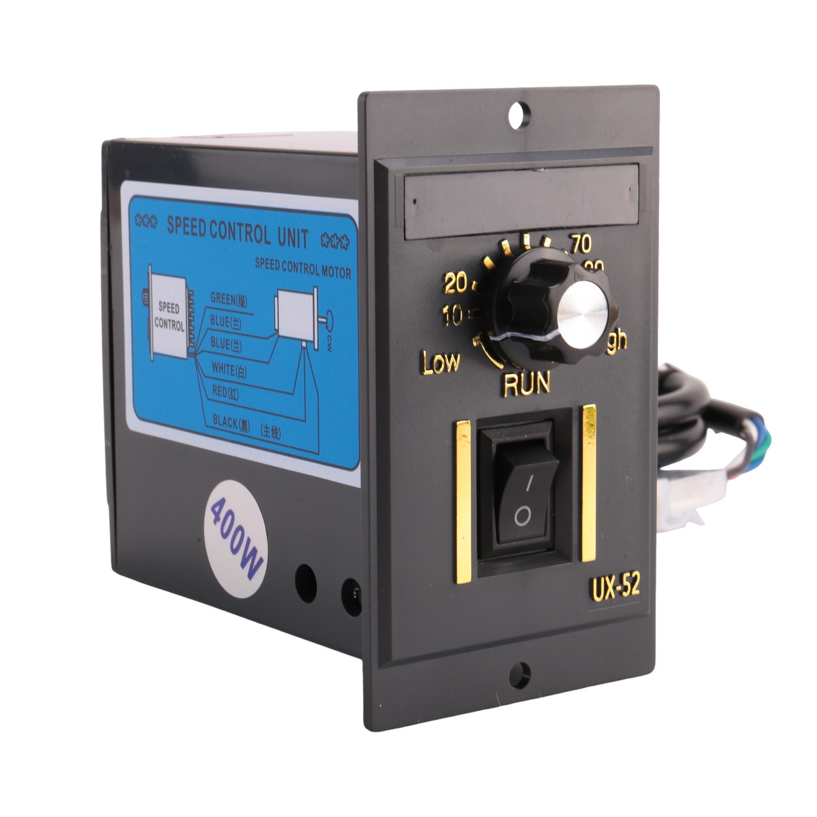 10X(AC 220V 50Hz 15-400W Motor Speed Controller Digital Adjustable Stepless8363