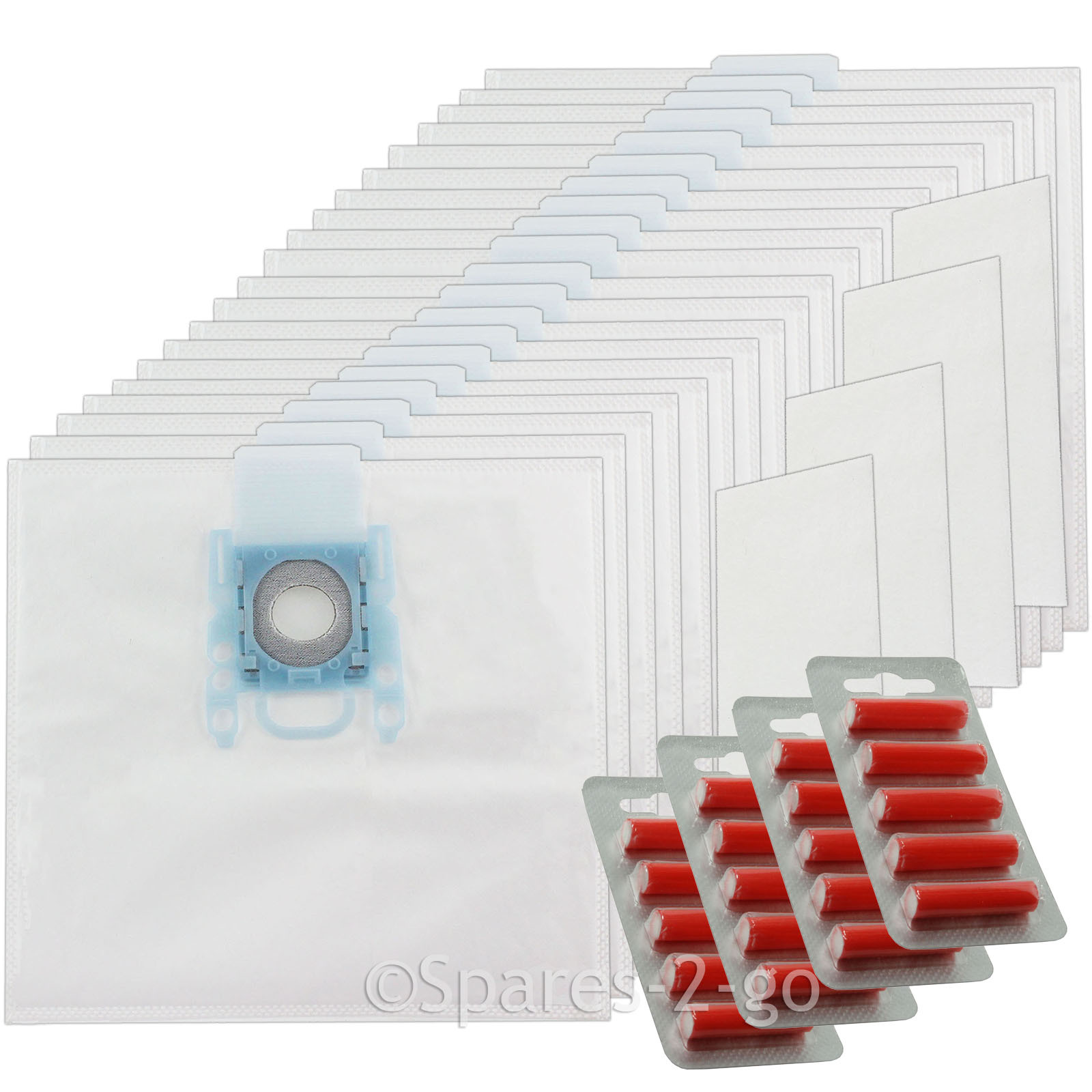 20 x Vacuum G Bags For Bosch BBZ BSG MegaAir SuperTex GXXL GXL + Filter + Fresh