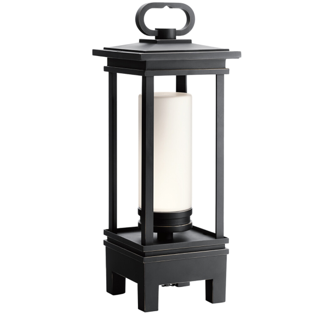 Outdoor IP44 Bluetooth Lantern Rubbed Bronze LED 3W Bulb Light Fitting d01812