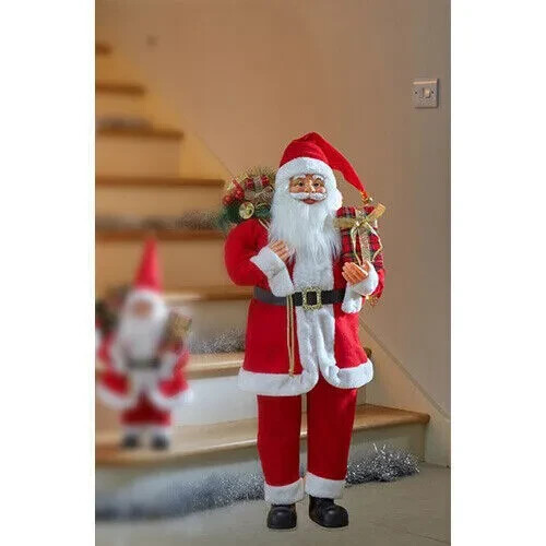 Christmas Large Santa Figure Standing Decorative Festive Statue Ornament 80cm
