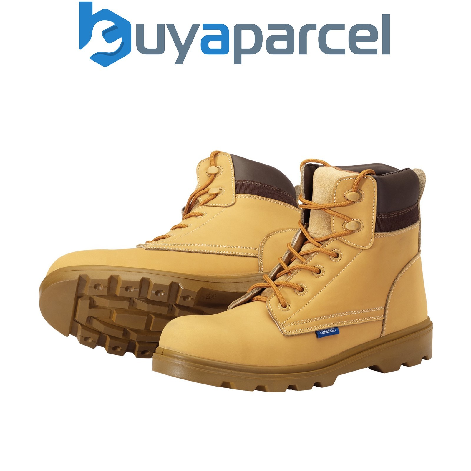 Draper 85971 Nubuck Style Safety Boots, Size 12, S1 P SRC