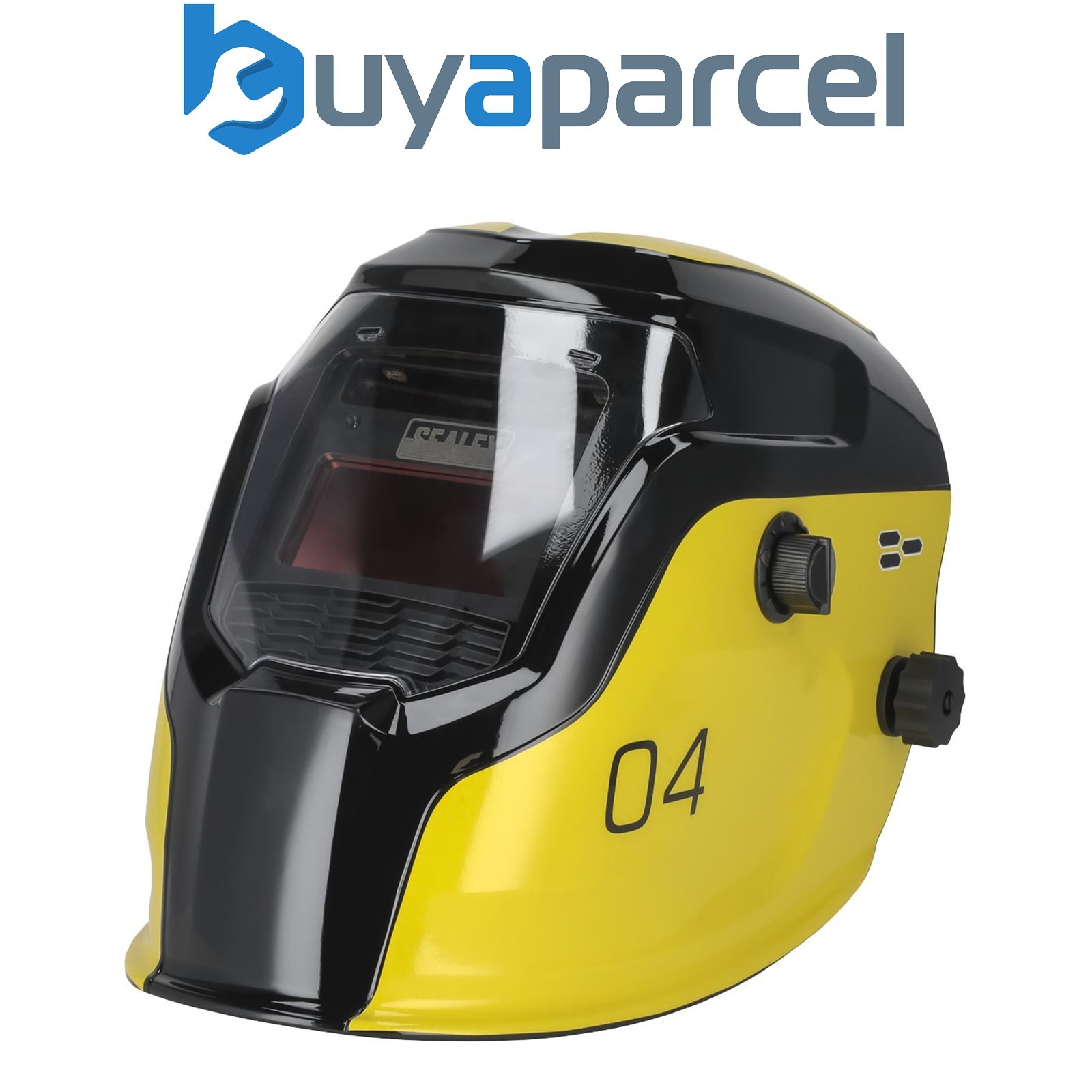 Sealey PWH4 Auto Darkening Welding Helmet Shade 9-13 - Yellow
