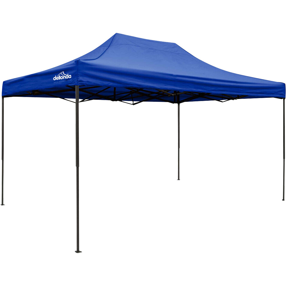 3x4.5m Pop-Up Gazebo - BLUE Heavy Duty Frame & Water Resistant Garden Pavillion