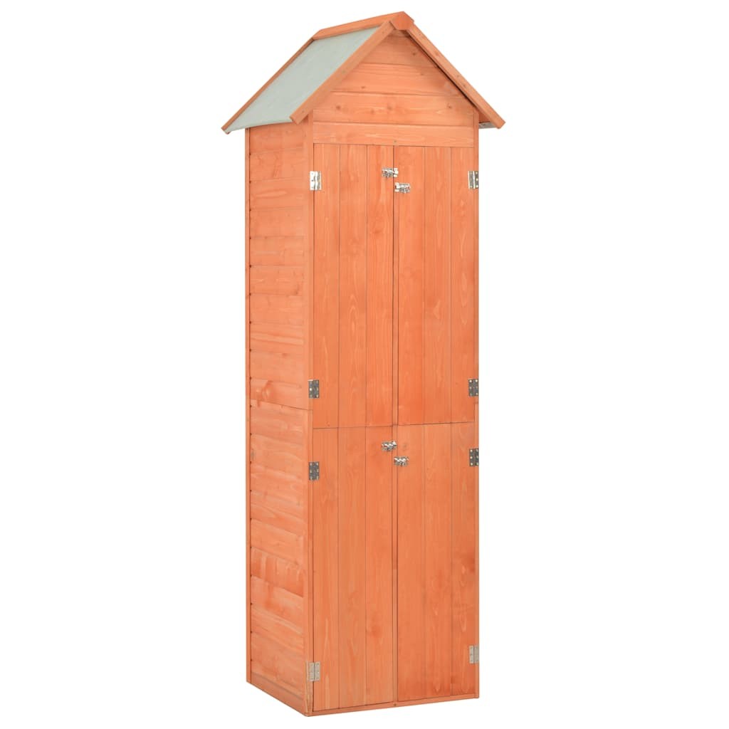 Garden Storage Shed 71x60x21cm Wood Outdoor Patio Tool Cabinet Unit vidaXL