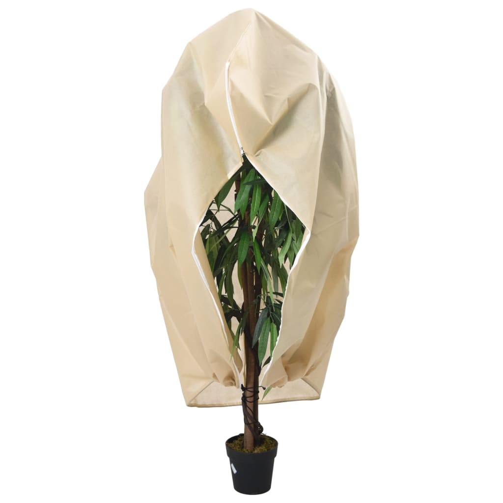 Plant Fleece Cover with Zip Frost Protection Warm 70 g/m² vidaXL