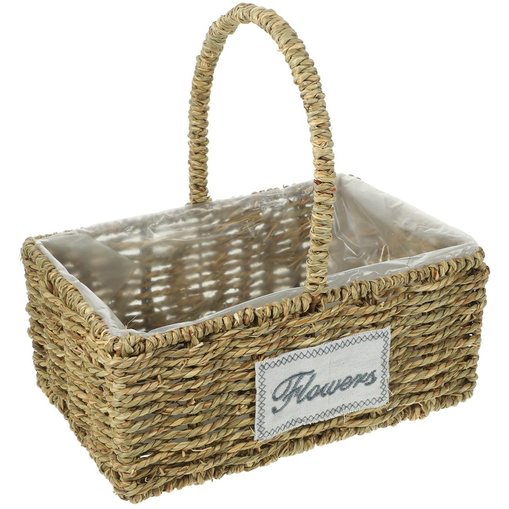 Decorative Basket Grocery Basket Decorative Pot Desktop Basket to Weave6721