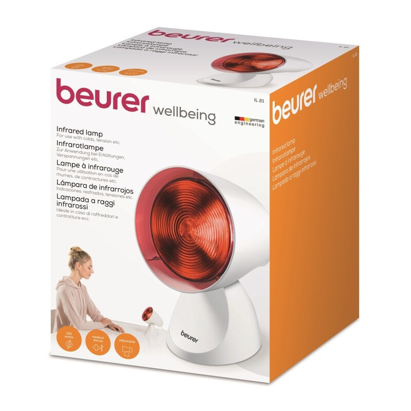 Beurer Tiltable Infrared Lamp IL21 for Pain Relief Therapy
