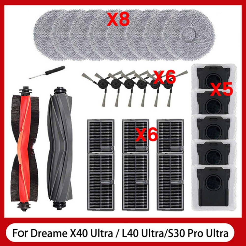 28PCS for L40 Ultra /X40 Ultra/S30 Pro Ultra Vacuum Cleaner Accessories7575