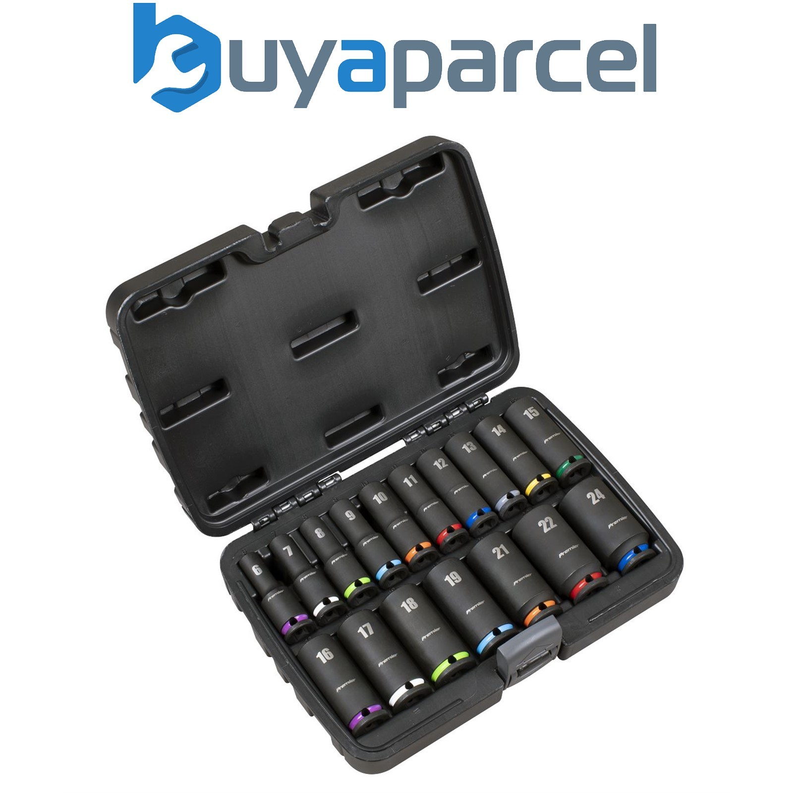 Sealey AK68219 Deep Impact Socket Set 3/8Sq Drive 17pc