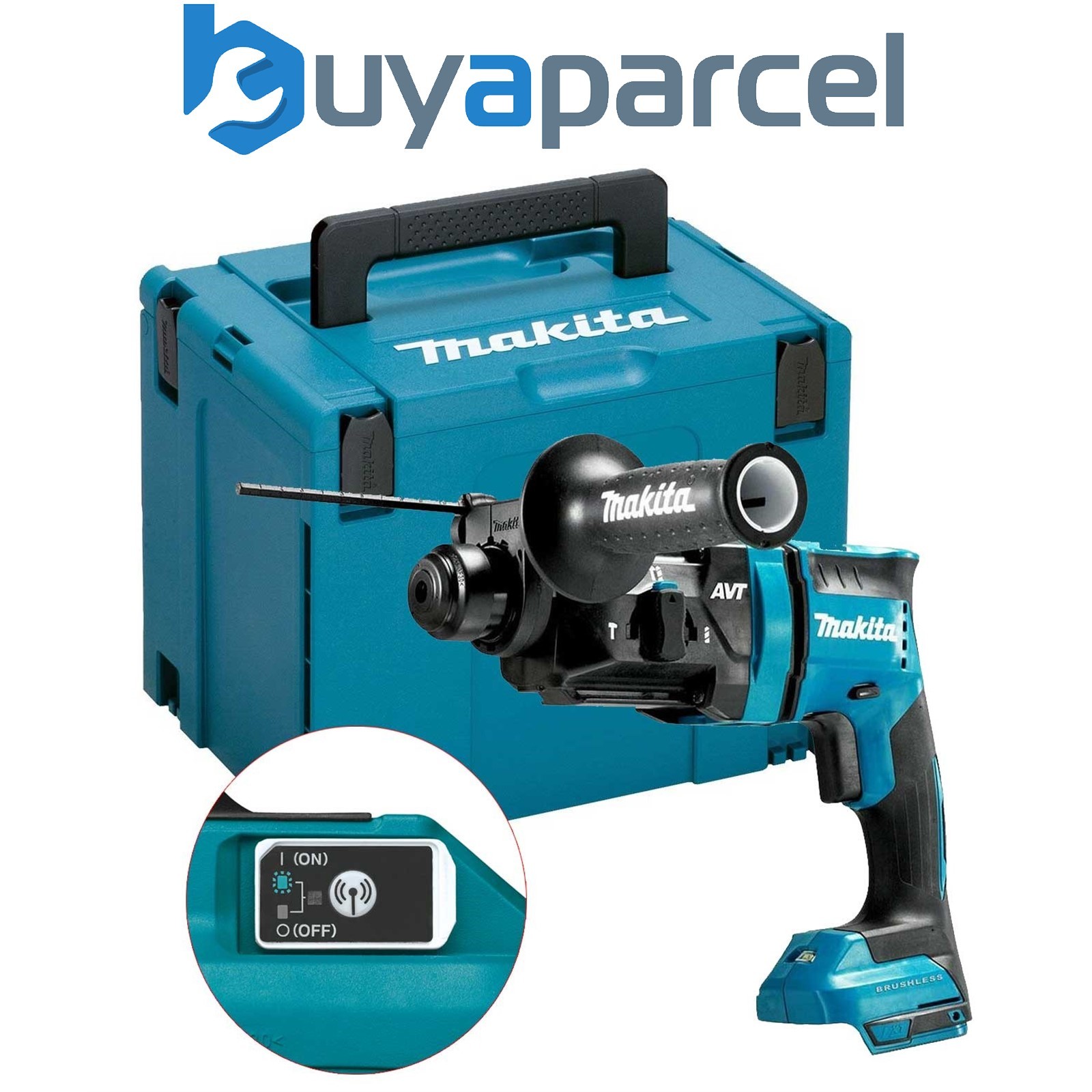 Makita DHR182ZJ 18V Cordless Brushless SDS Plus Rotary Hammer Drill Makpac Case