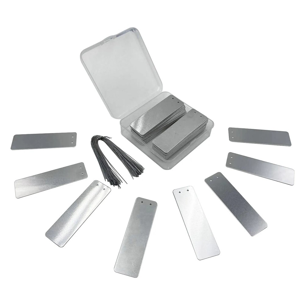 Aluminum Plant Tags -Sided Write on Metal Foil Tags Metal Plant Labels3172