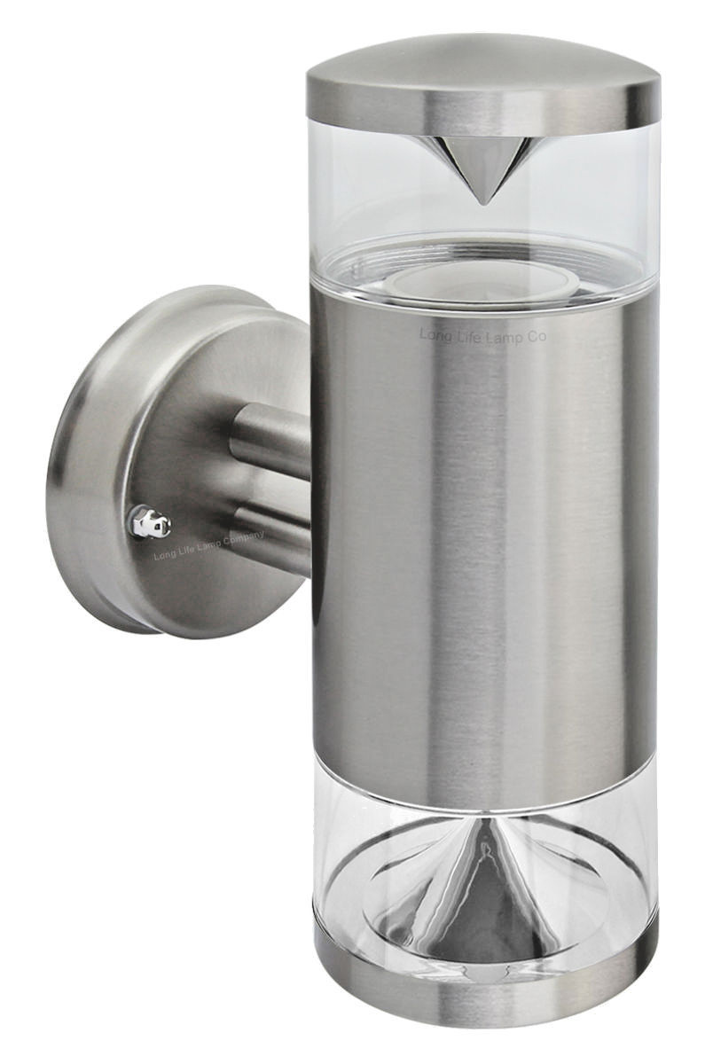 Stainless Steel Up & Down Wall Light Outdoor Garden Wall Light GU10 ZLC074