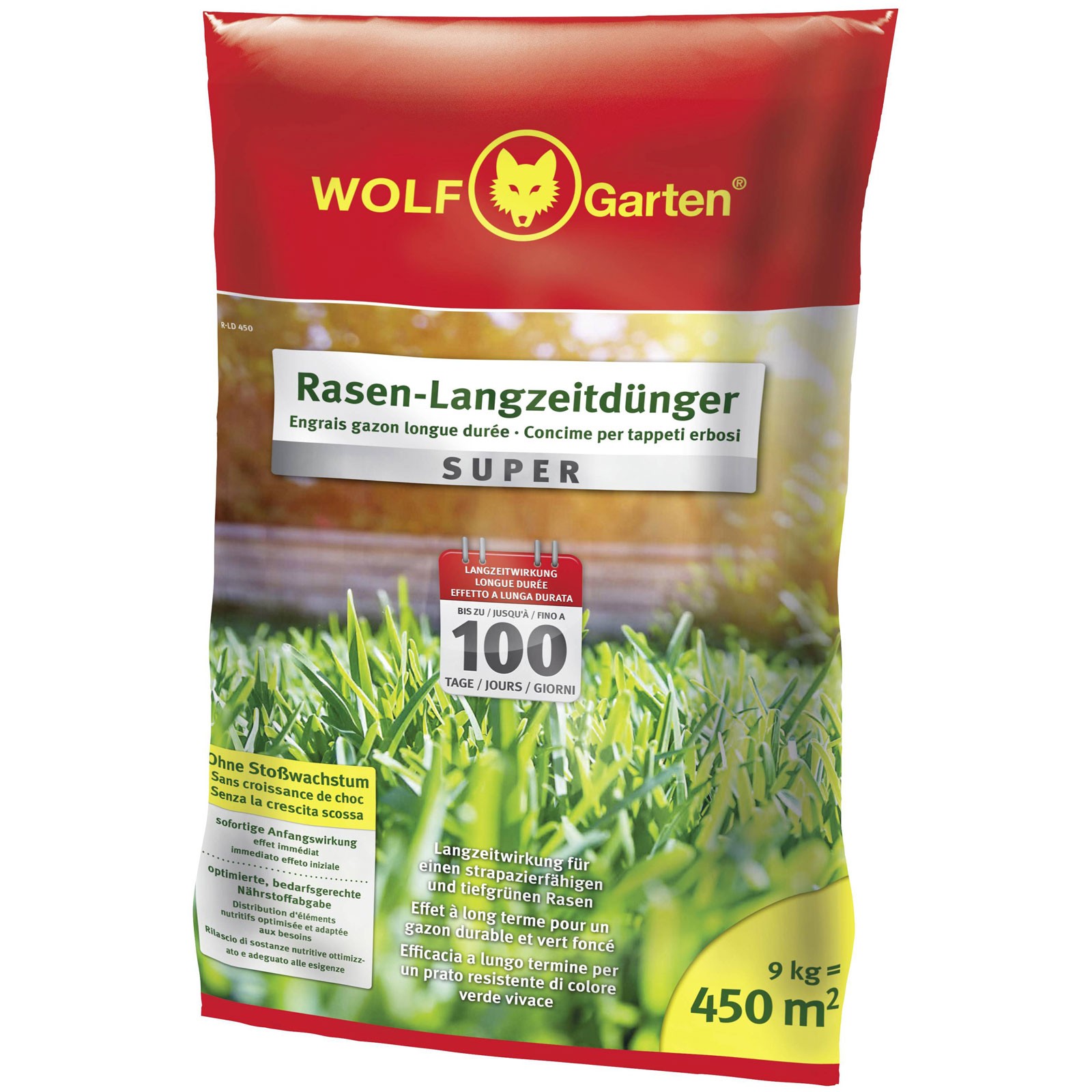 WOLF-Garten R-LD 450 Lawn Fertiliser: 100-Day Nutrient Supply
