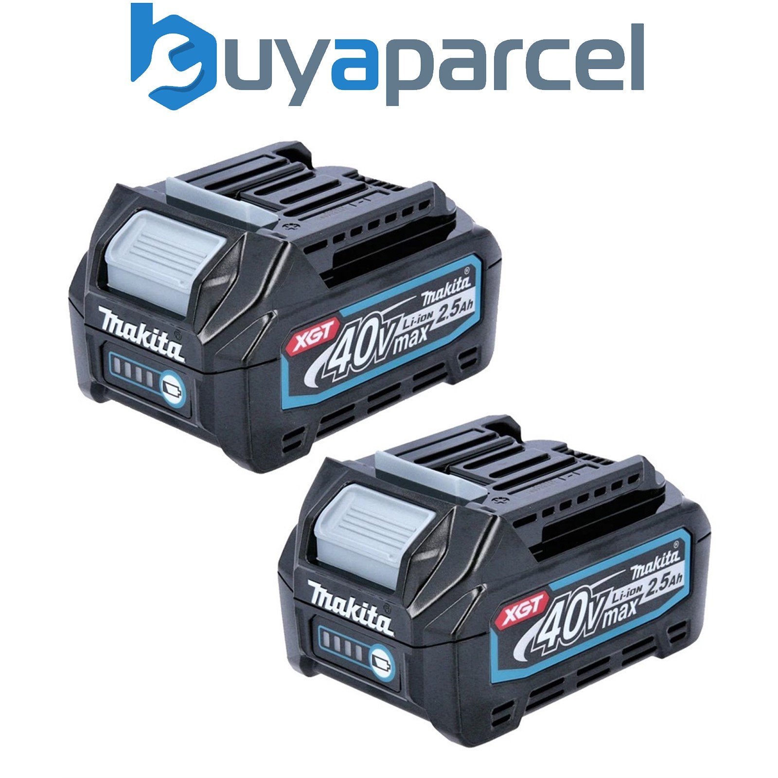 Makita BL4025 191B36-3 40V Max Lithium Ion Li-ion 2.5Ah XGT Battery - Twin Pack