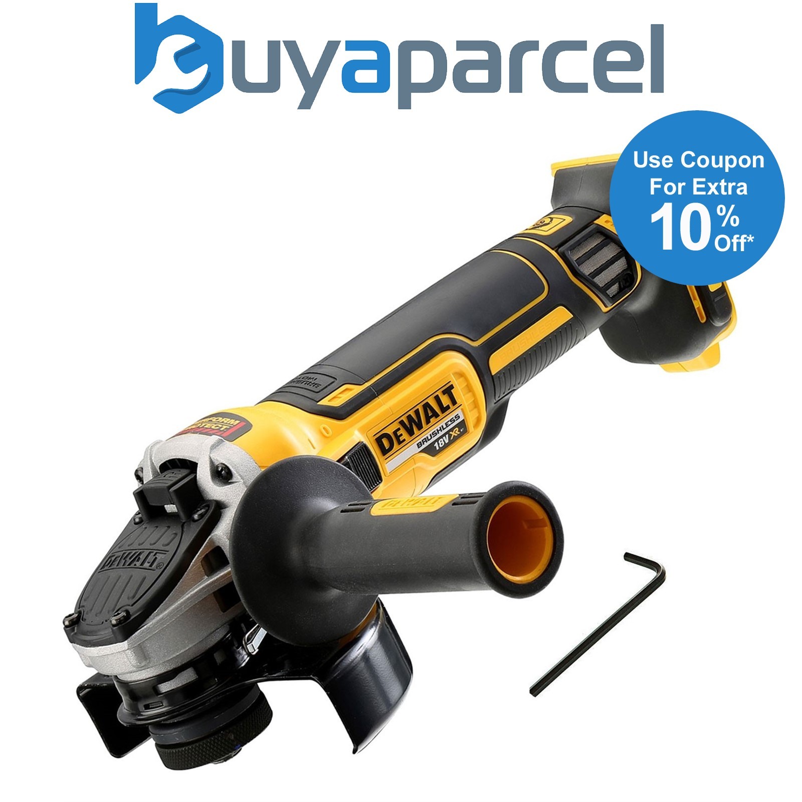 Dewalt DCG405N 18v XR Brushless Cordless 125mm Angle Grinder - Bare Tool