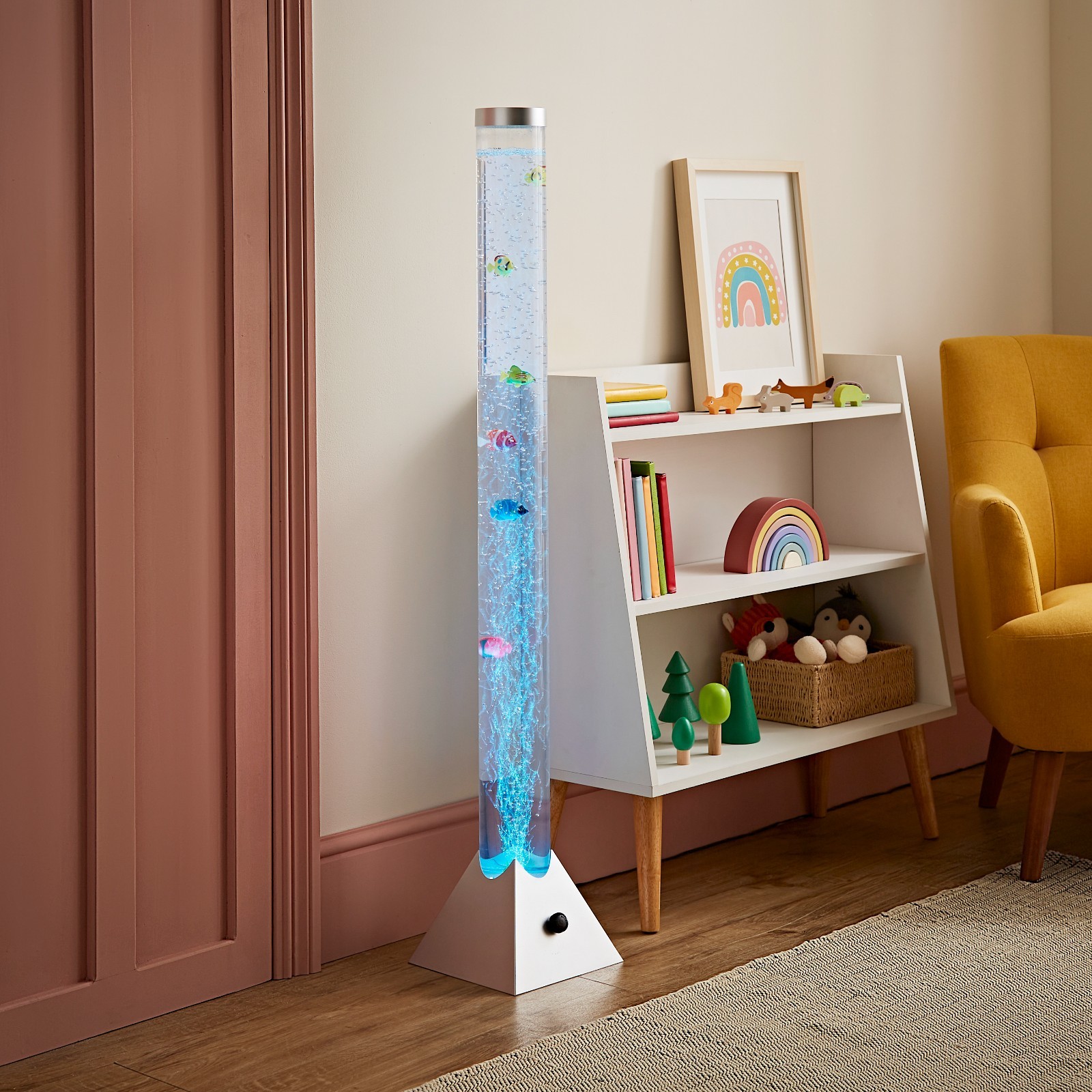 LED Bubble Lamp Novelty Light Colour Changing Tower Tube Sensory RGB Lighting