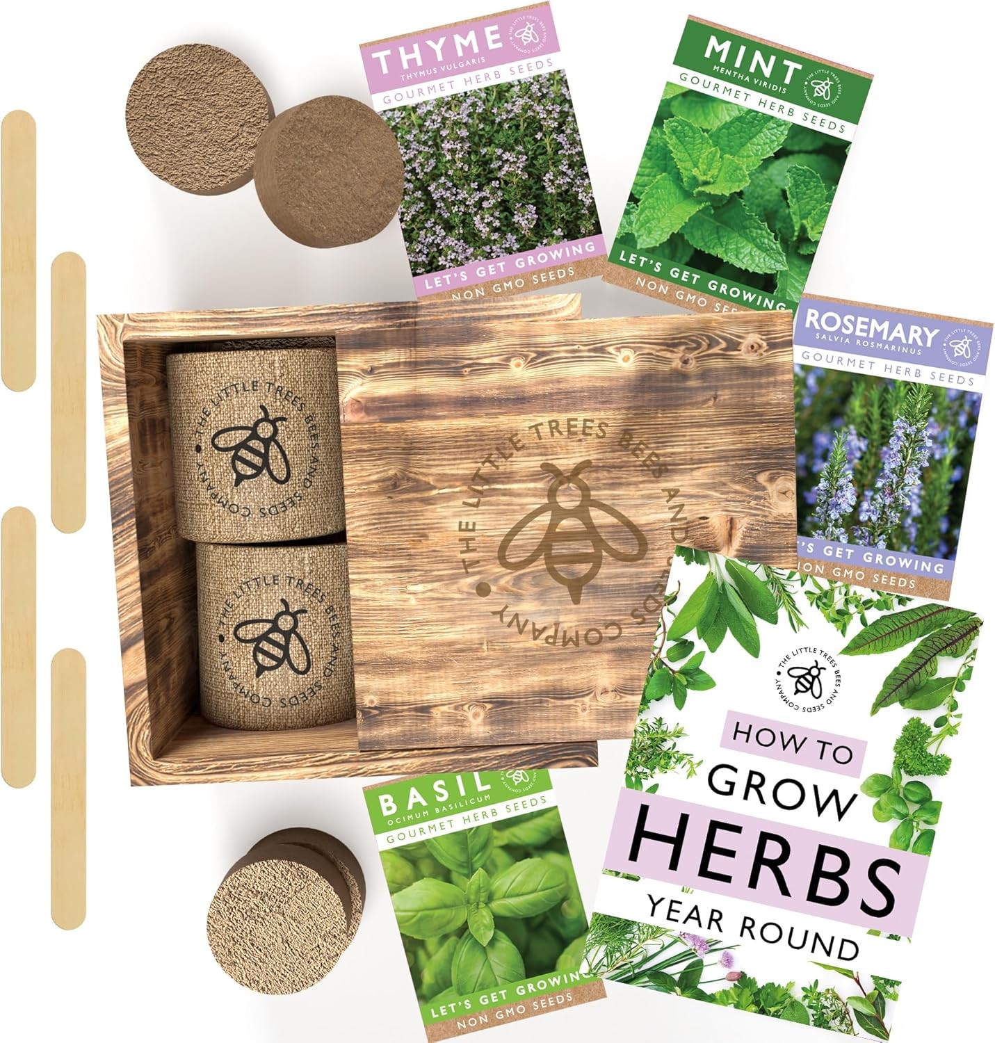 Grow Your Own Cocktail Herbs - Complete Seed Growing Kit – Includes Seeds for